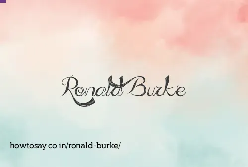 Ronald Burke