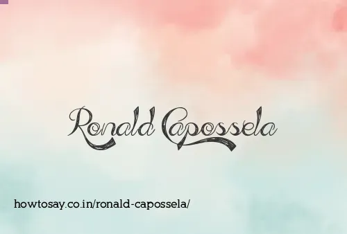 Ronald Capossela
