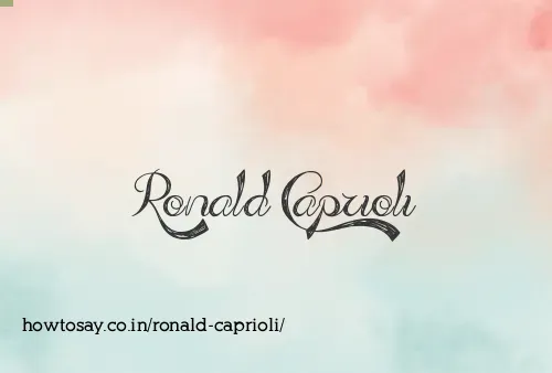 Ronald Caprioli