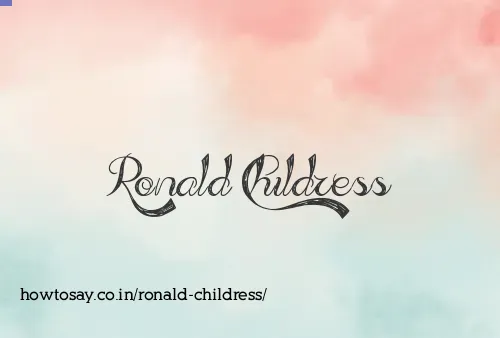 Ronald Childress
