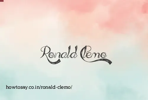 Ronald Clemo