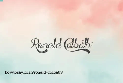 Ronald Colbath
