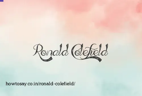 Ronald Colefield