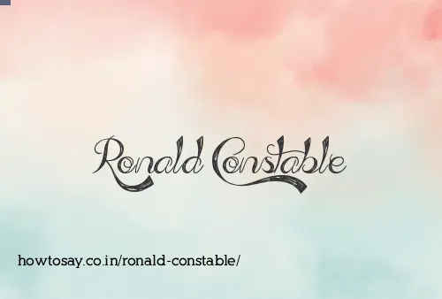 Ronald Constable