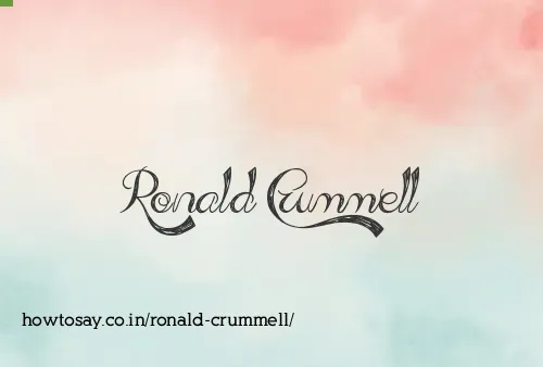 Ronald Crummell