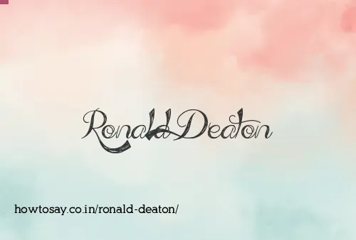 Ronald Deaton