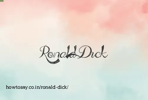Ronald Dick