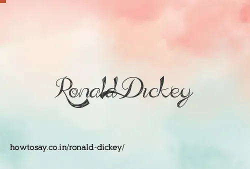 Ronald Dickey