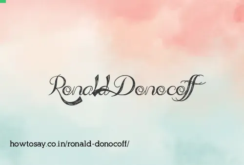 Ronald Donocoff