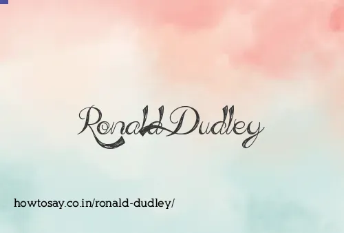 Ronald Dudley
