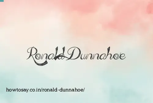 Ronald Dunnahoe