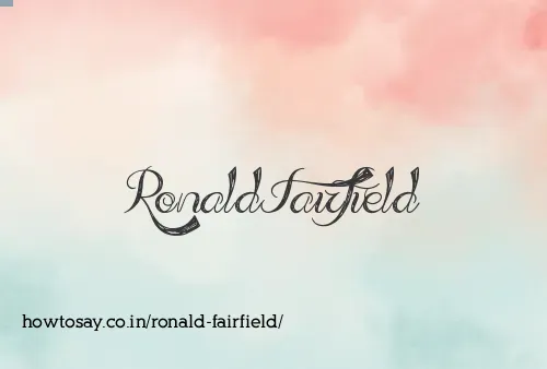 Ronald Fairfield