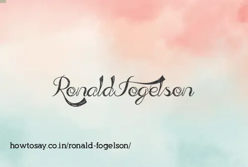 Ronald Fogelson