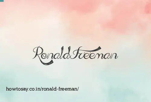 Ronald Freeman