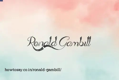 Ronald Gambill