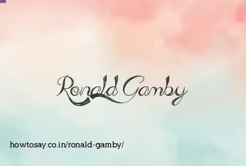 Ronald Gamby