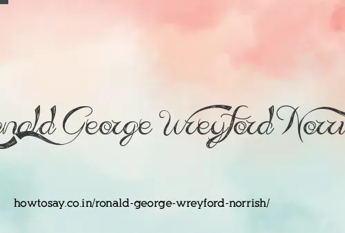 Ronald George Wreyford Norrish