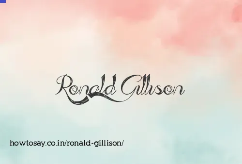 Ronald Gillison