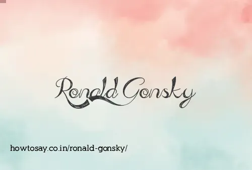 Ronald Gonsky