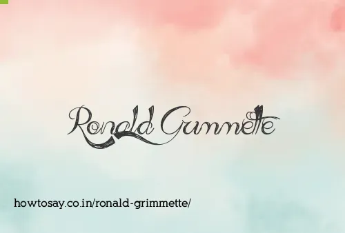 Ronald Grimmette