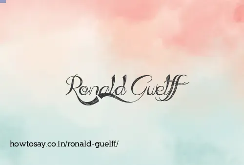 Ronald Guelff