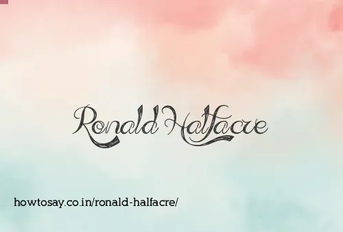 Ronald Halfacre