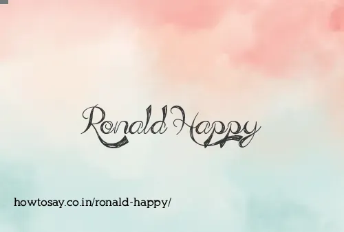 Ronald Happy