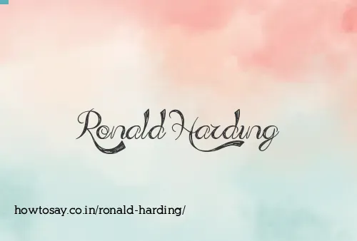 Ronald Harding
