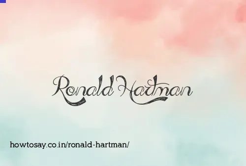Ronald Hartman