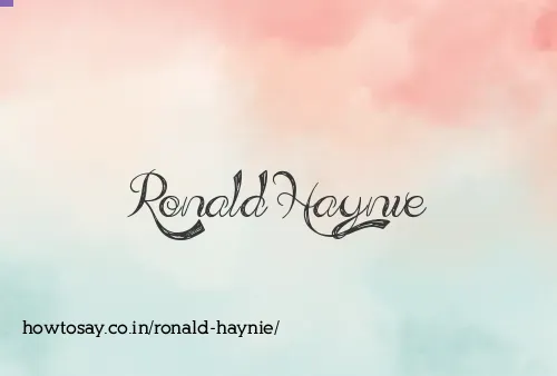 Ronald Haynie