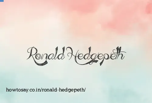 Ronald Hedgepeth