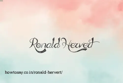 Ronald Hervert