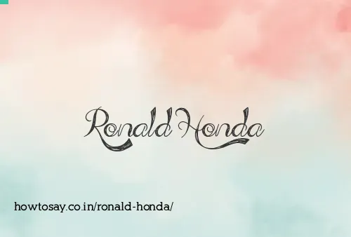 Ronald Honda