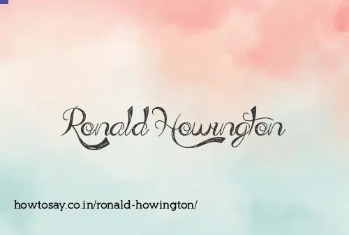 Ronald Howington
