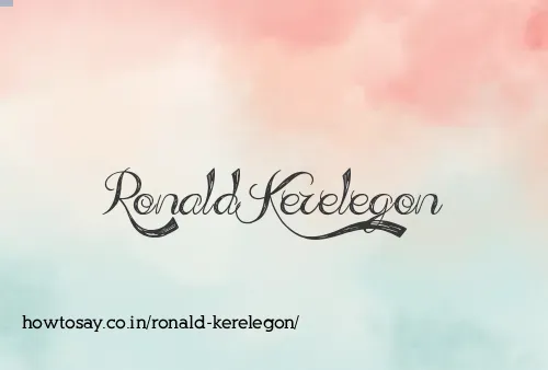 Ronald Kerelegon