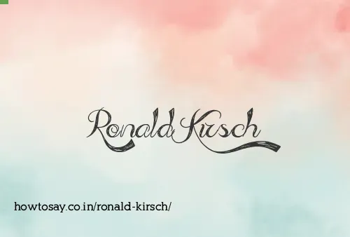 Ronald Kirsch