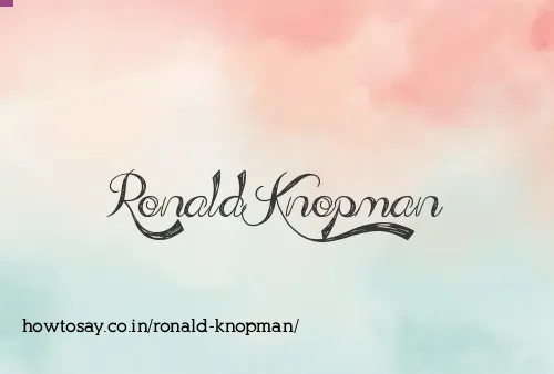 Ronald Knopman