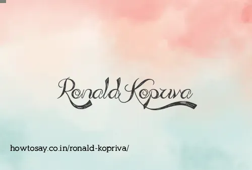 Ronald Kopriva