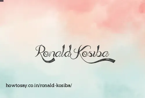 Ronald Kosiba