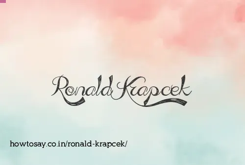 Ronald Krapcek