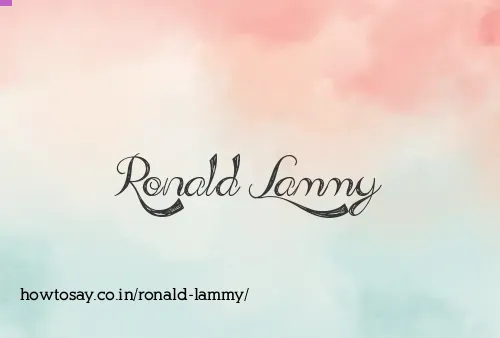 Ronald Lammy
