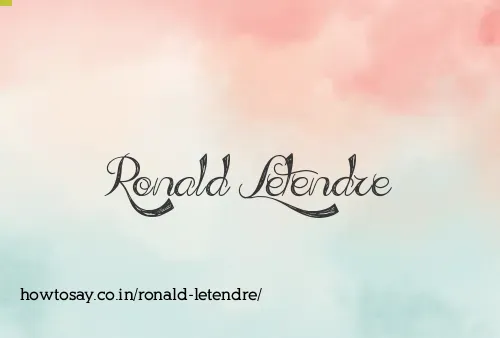 Ronald Letendre