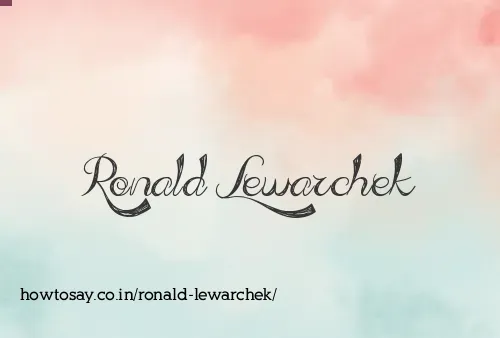 Ronald Lewarchek