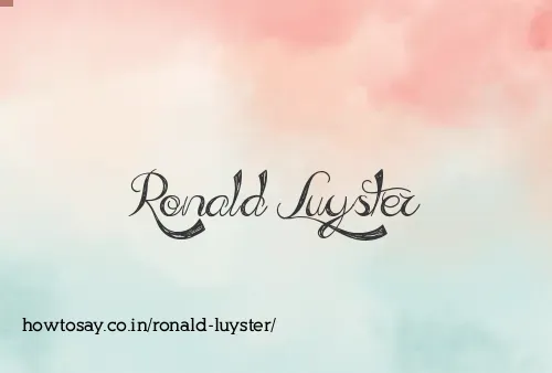 Ronald Luyster