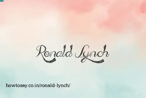 Ronald Lynch