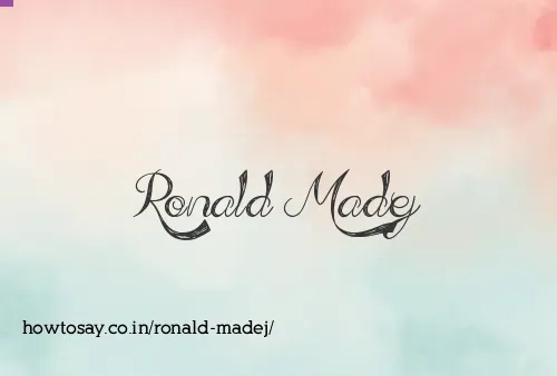 Ronald Madej