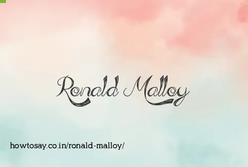 Ronald Malloy
