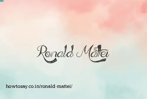 Ronald Mattei