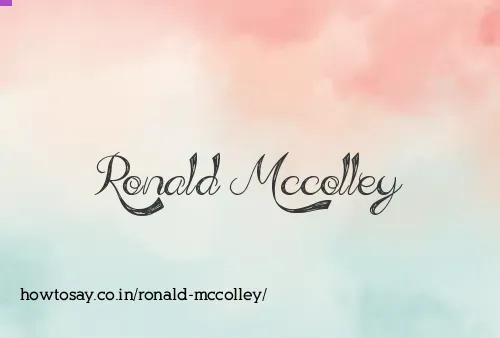 Ronald Mccolley