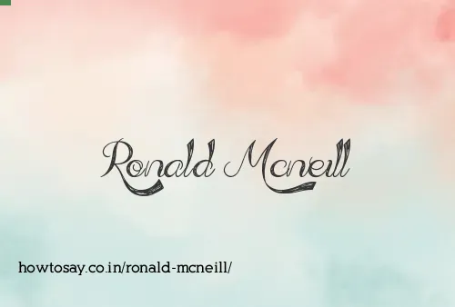 Ronald Mcneill